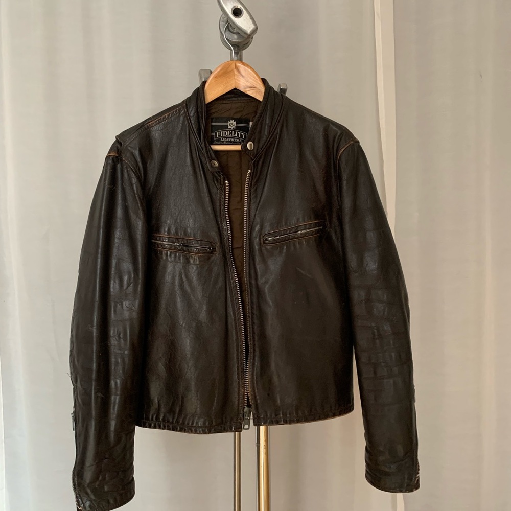 Fidelity Dark Brown Leather Jacket